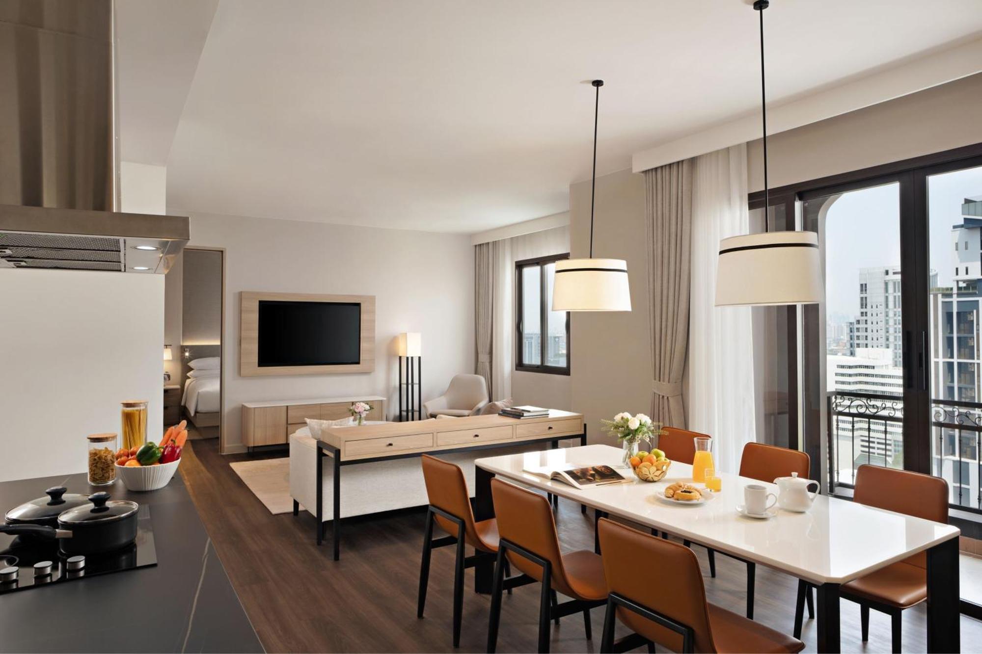 Marriott Executive Apartments Bangkok, Sukhumvit 101 Kültér fotó